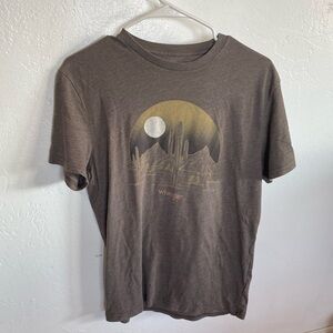 Wrangler Brown Graphic T-Shirt for Men